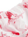 Elegant 1950s Vintage Floral Dress 7