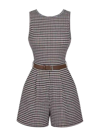 1950s Plaid Vintage Classic Jumpsuit 4