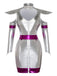 Silver 1960s Metallic Futuristic Costume Set