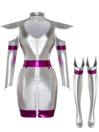 Silver 1960s Metallic Futuristic Costume Set