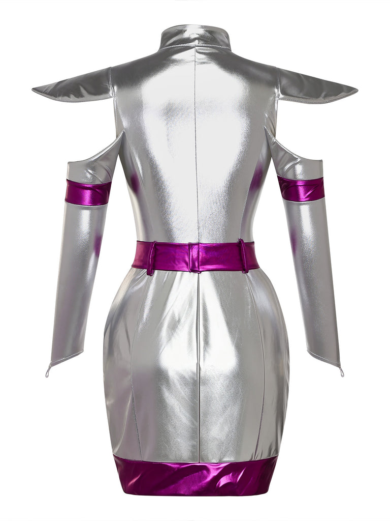 Silver 1960s Metallic Futuristic Costume Set