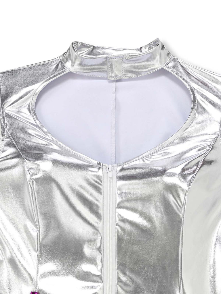 Silver 1960s Metallic Futuristic Costume Set