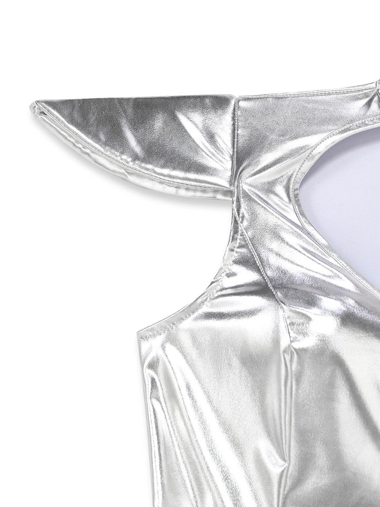 Silver 1960s Metallic Futuristic Costume Set