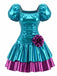 [Pre-Sale] Blue 1980s Square Neck Vintage Dress