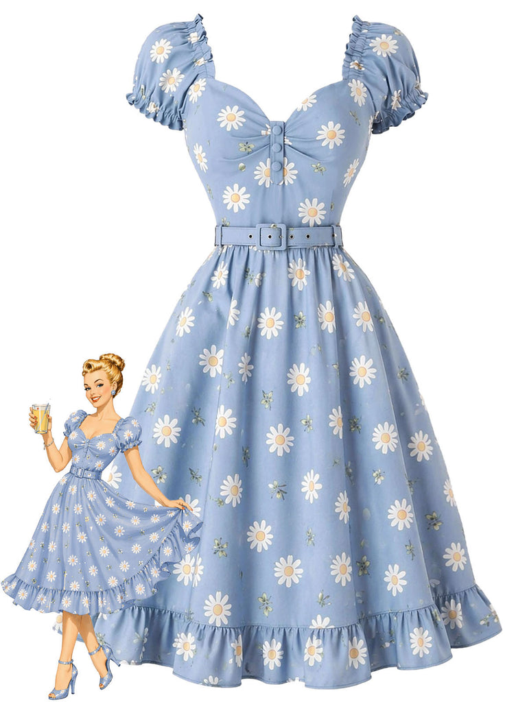 [Pre-Sale] Light Blue 1950s Vintage Retro Dress