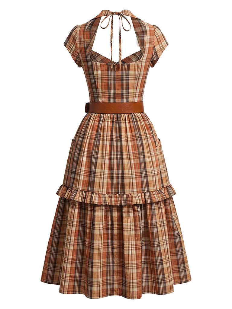[Pre-Sale] Orange 1950s Vintage Retro Dress 2