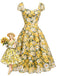 [Pre-Sale] Light Yellow 1950s Vintage Retro Dress