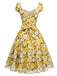 [Pre-Sale] Light Yellow 1950s Vintage Retro Dress 3