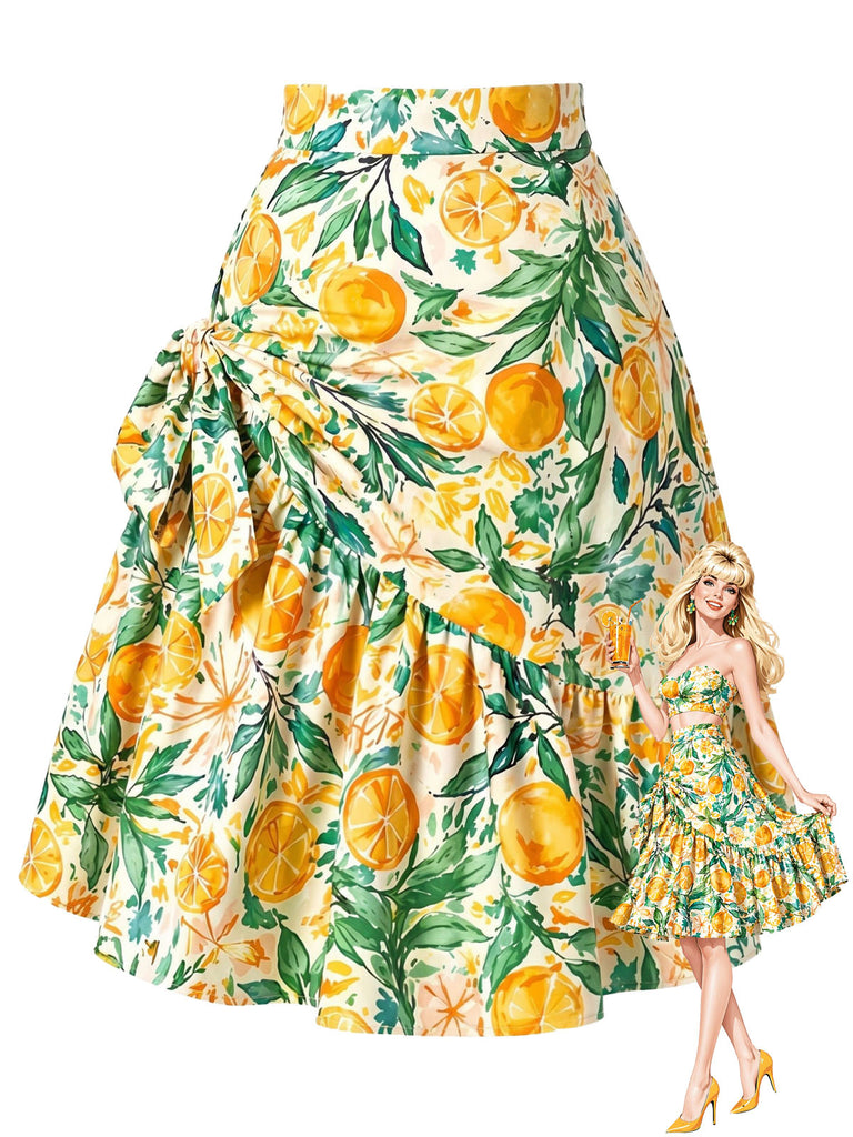 [Pre-Sale] Midium Yellow 1950s Ruffle Skirt