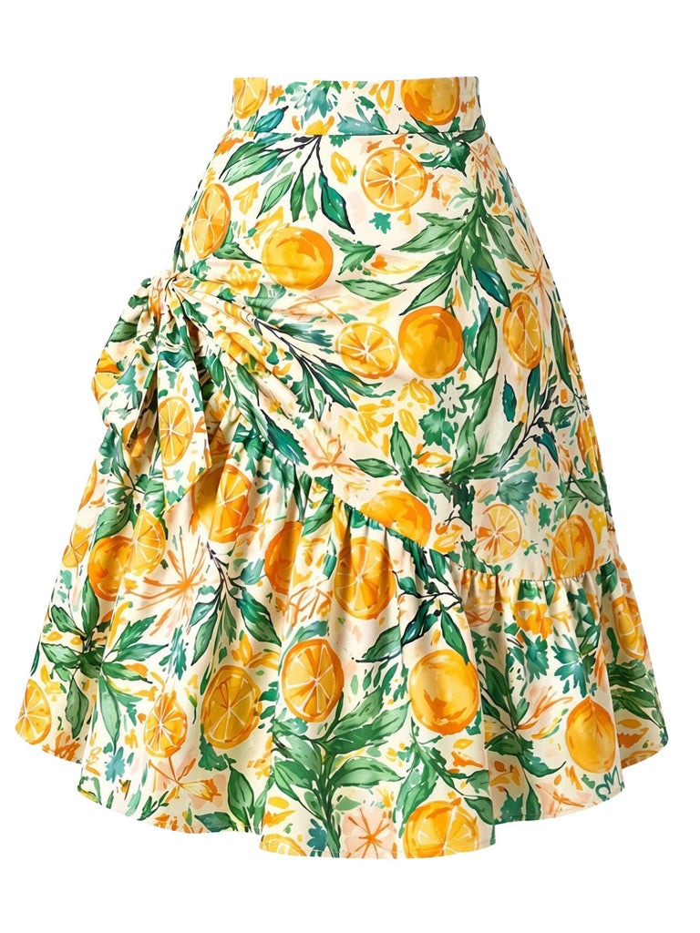 [Pre-Sale] Midium Yellow 1950s Ruffle Skirt 2