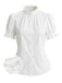 [Pre-Sale] White 1950s Lace Blouse
