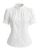 [Pre-Sale] White 1950s Lace Blouse 2