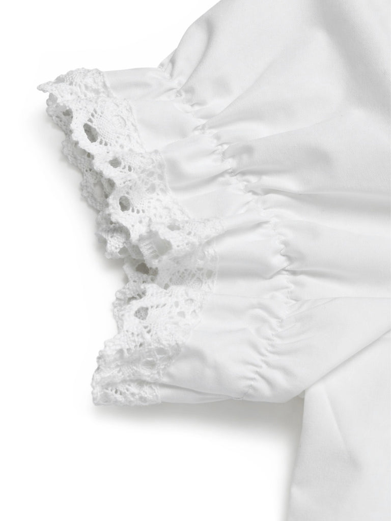 [Pre-Sale] White 1950s Lace Blouse 6