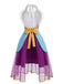 Purple 1950s Heart Apron Teapot Cosplay Mesh Dress