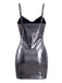 1960s Iridescent Metallic Spaghetti Strap Mini Dress