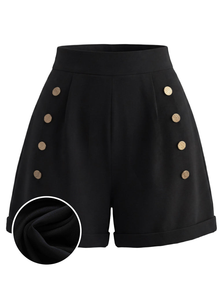 [Pre-Sale] Black 1950s Ruffle Shorts 5