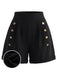 [Pre-Sale] Black 1950s Ruffle Shorts 5