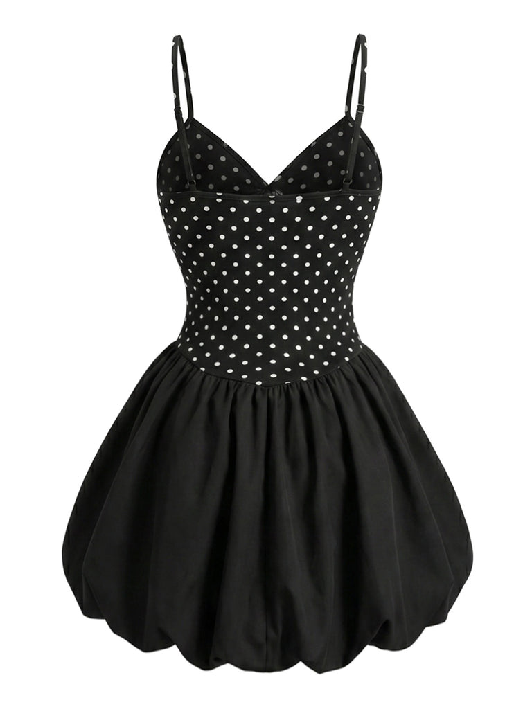 [Pre-Sale] Bbww 1960s Polka Dot V Neck Bow Top 3
