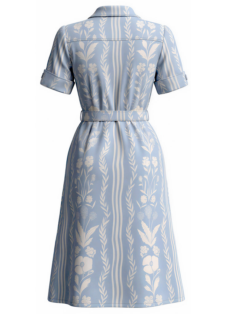 [Pre-Sale] Blw 1940s Floral Vintage Classic Dress 3
