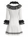 Black White 1940s Vintage Dress 2