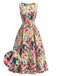 1940s Floral Vintage Classic Dress