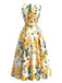 1940s Floral Vintage Classic Dress 9