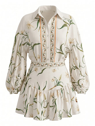 Pattern 1960s Floral Two Piece Set