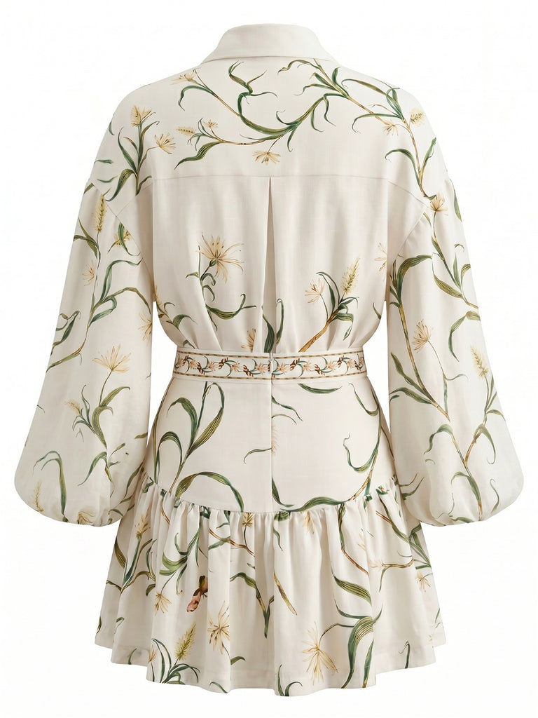 Pattern 1960s Floral Two Piece Set 2