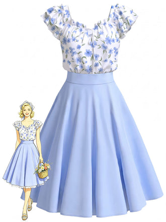 [Pre-Sale] 1950s Bow Vintage Classic Dress 2