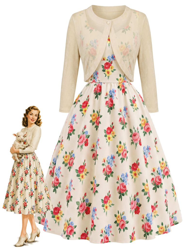 [Pre-Sale] Cream Color 1940s Vintage Top