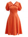 1950s V Neck Dress 2