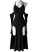 Black 1960s Halter Dress 5