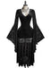 Black 1960s Lace V Neck Dress 3