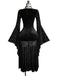 Black 1960s Lace V Neck Dress 4