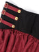 Wine Red 1950s Vintage Two Piece Set 9