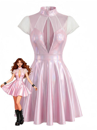 Pale Pink 1960s Vintage Dress 2
