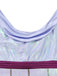 Lavender 1950s Princess Draped Halloween Costume Dress