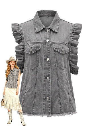 Light Grey 1950s Denim Jacket
