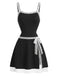 [Pre-Sale] Black White 1960s Lace Bow Dress 2