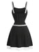 [Pre-Sale] Black White 1960s Lace Bow Dress 4