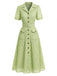 [Pre-Sale] Chartreuse 1960s Lace Dress 2