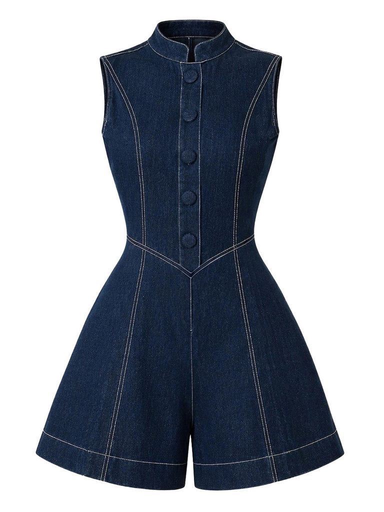 [Pre-Sale] Dark Blue 1980s Denim Vintage Jumpsuit