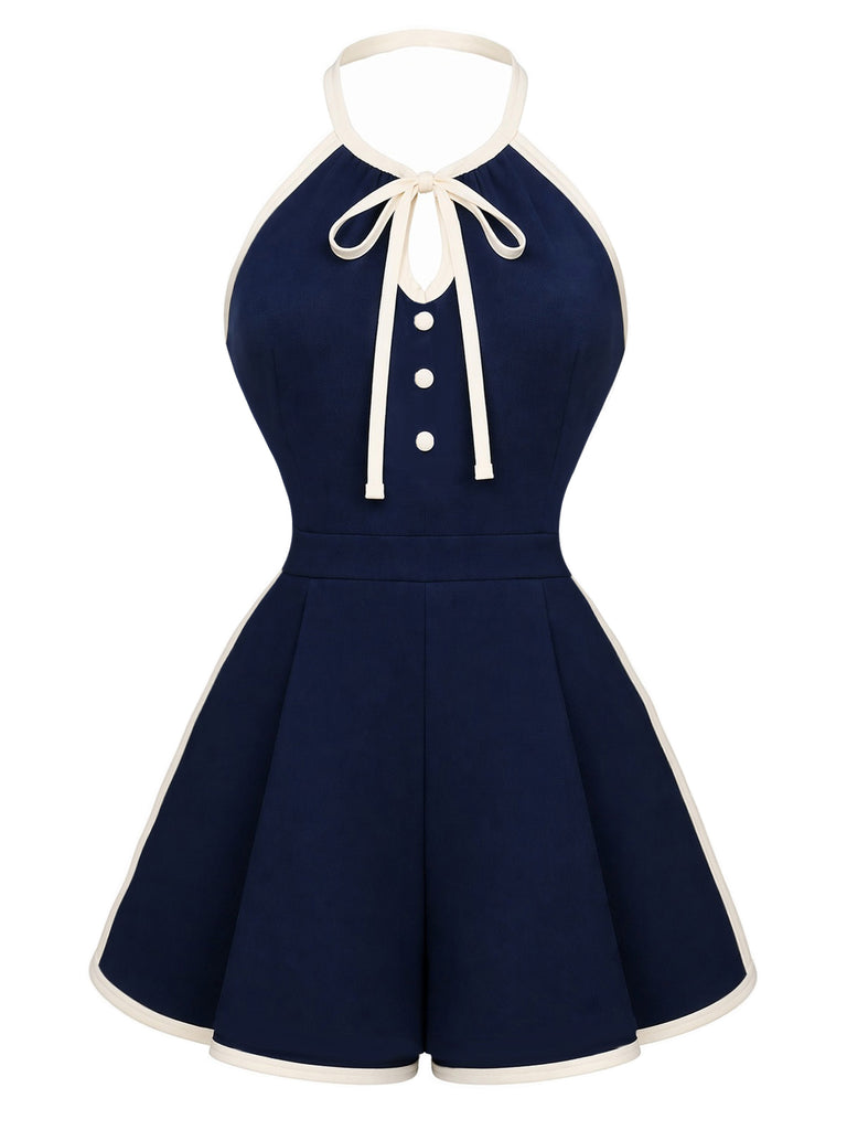 [Pre-Sale] Navy Blue 1970s Vintage Jumpsuit 2