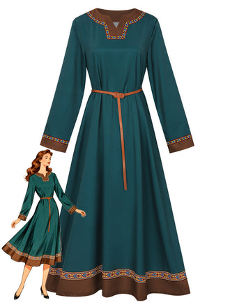Green 1940s Vintage Dress