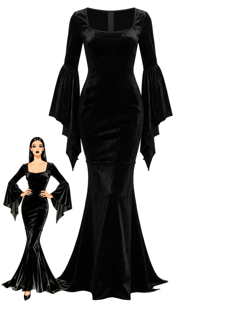Black 1930s Vintage Dress