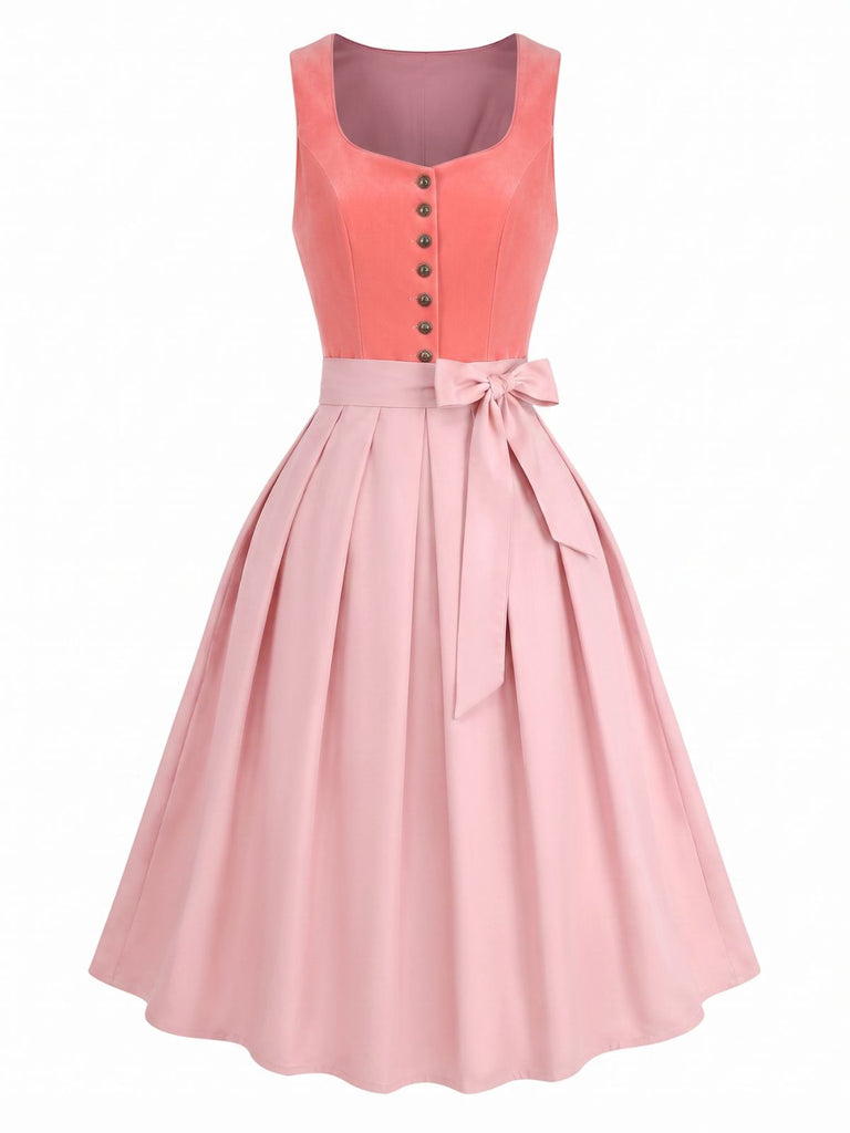 Pink 1950s Vintage Dress