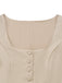 Beige 1950s Vintage Dress 3