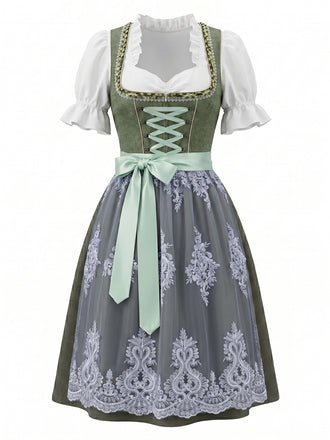 Green 1950s Vintage Two Piece Set