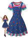 Blr 1940s Floral Striped Dress