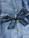 Blue 1960s Denim Belted Blouse 5